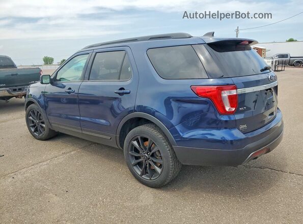 1FM5K8D86HGD52478 2017 FORD EXPLORER Синий Задняя левая четверть