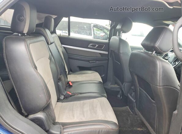 1FM5K8D86HGD52478 2017 FORD EXPLORER Синий Вид задней части салона