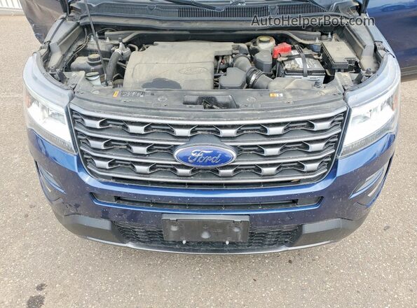 1FM5K8D86HGD52478 2017 FORD EXPLORER Синий Вид подкапотного пространства