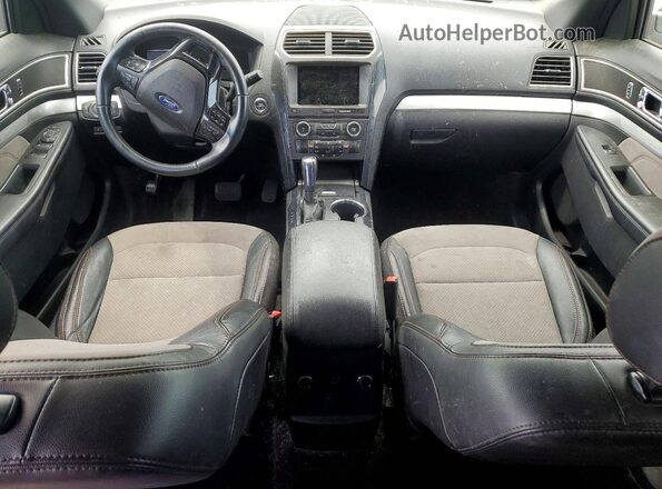 1FM5K8D86HGD52478 2017 FORD EXPLORER Синий Вид панели приборов