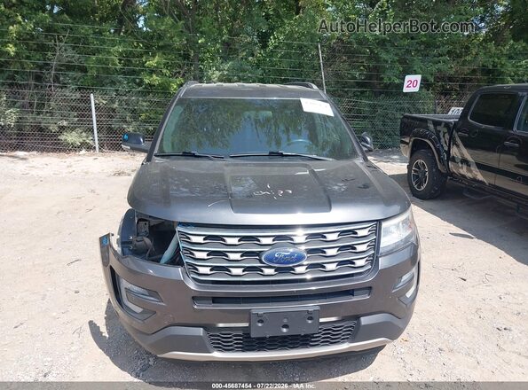 1FM5K8D86HGD64808 2017 FORD EXPLORER Gray Instrument cluster view
