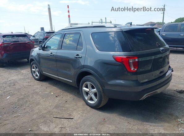1FM5K8D86HGD64808 2017 FORD EXPLORER Gray Rear left