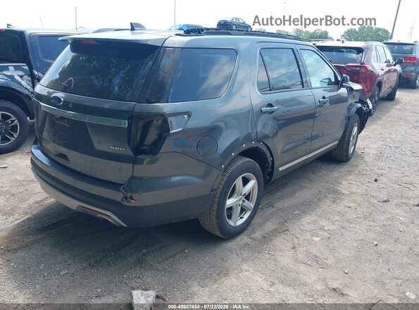 1FM5K8D86HGD64808 2017 FORD EXPLORER Gray Rear right