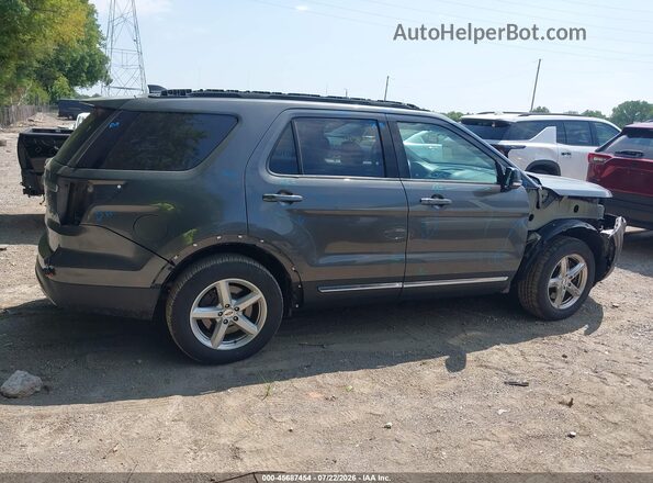 1FM5K8D86HGD64808 2017 FORD EXPLORER Gray Rear interior view
