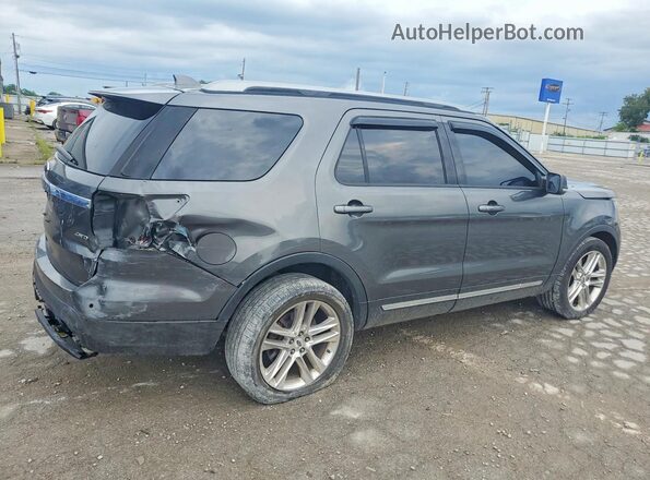 1FM5K8D86HGD83505 2017 FORD EXPLORER Gray Tył prawy