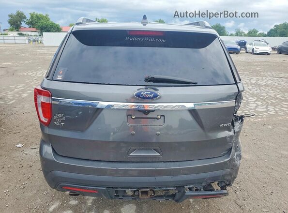 1FM5K8D86HGD83505 2017 FORD EXPLORER Gray Widok z tyłu