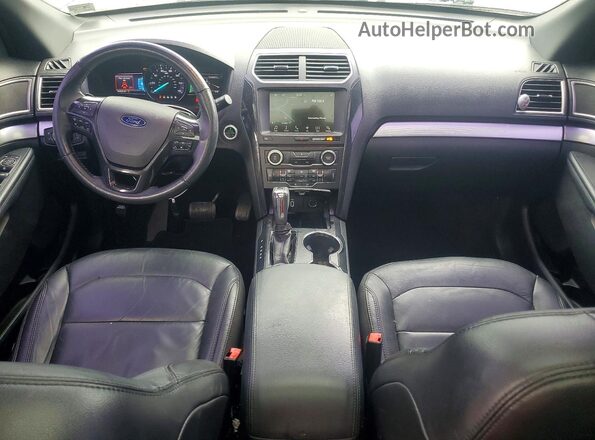 1FM5K8D86HGD83505 2017 FORD EXPLORER Gray Widok deski rozdzielczej
