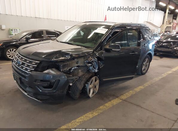 1FM5K8D86HGE00514 2017 FORD EXPLORER Blue Przód lewy
