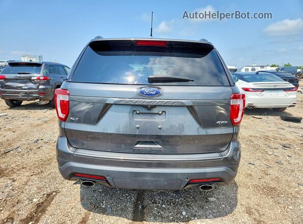 1FM5K8D86JGA52851 2018 FORD EXPLORER Gray Widok z tyłu