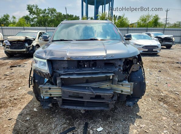 1FM5K8D86JGA52851 2018 FORD EXPLORER Gray Widok z przodu