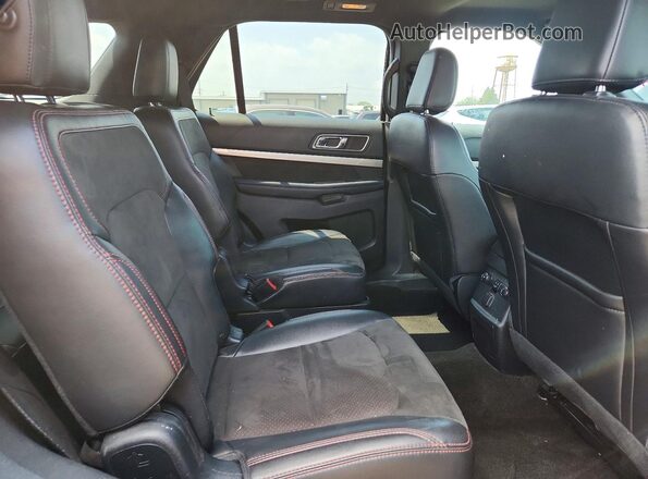1FM5K8D86JGA52851 2018 FORD EXPLORER Gray Widok wnętrza z tyłu