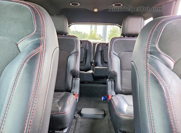 1FM5K8D86JGA52851 2018 FORD EXPLORER Gray Widok tylnych siedzeń
