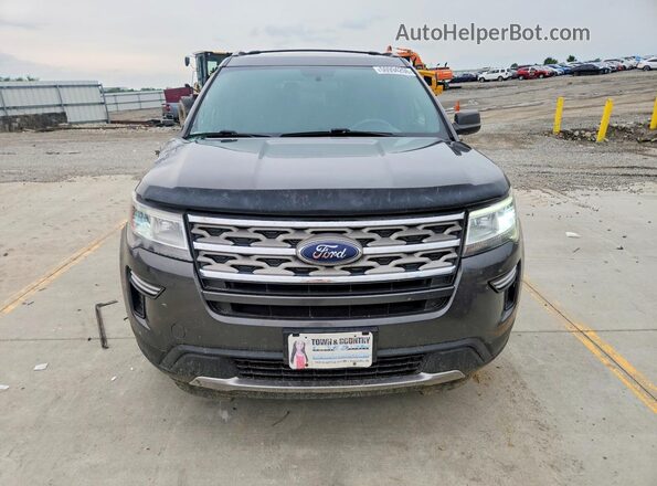 1FM5K8D86JGA65695 2018 FORD EXPLORER Charcoal Front view