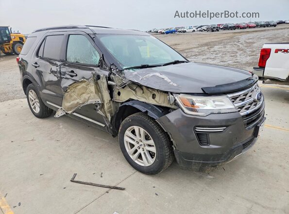 1FM5K8D86JGA65695 2018 FORD EXPLORER Charcoal Front right