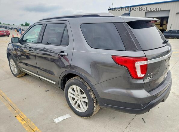 1FM5K8D86JGA65695 2018 FORD EXPLORER Charcoal Rear left