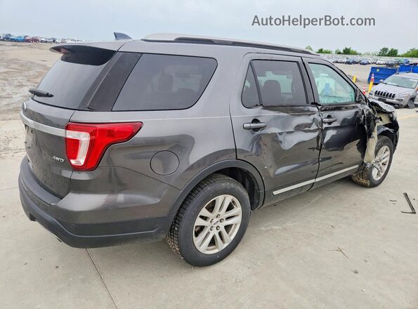 1FM5K8D86JGA65695 2018 FORD EXPLORER Charcoal Rear right