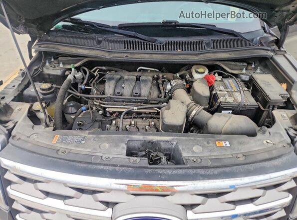 1FM5K8D86JGA65695 2018 FORD EXPLORER Charcoal Engine compartment view