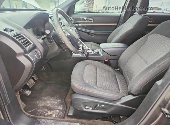 1FM5K8D86JGA65695 2018 FORD EXPLORER Charcoal Front interior view