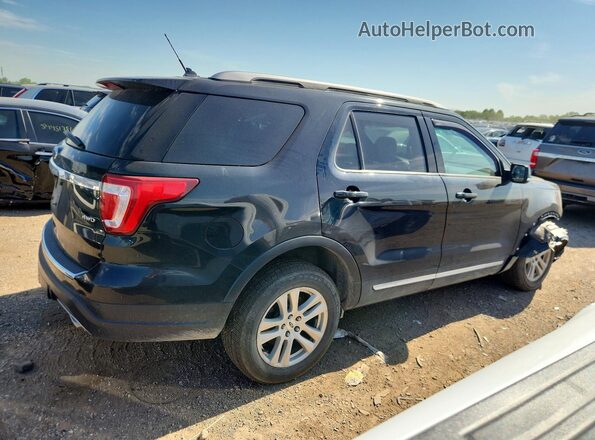 1FM5K8D86JGA66183 2018 FORD EXPLORER Black Rear right