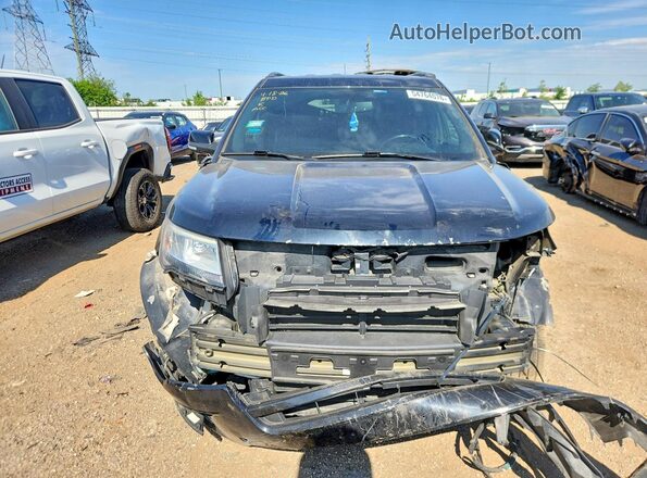1FM5K8D86JGA66183 2018 FORD EXPLORER Black Front view