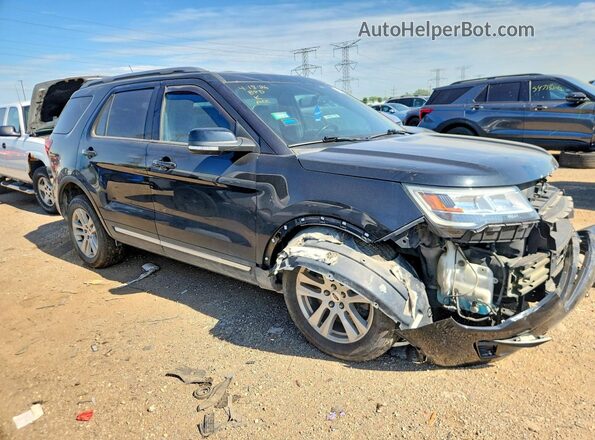 1FM5K8D86JGA66183 2018 FORD EXPLORER Black Front right