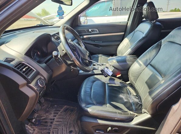 1FM5K8D86JGA66183 2018 FORD EXPLORER Black Front interior view