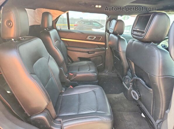 1FM5K8D86JGA88457 2018 FORD EXPLORER Gray Вид задніх сидінь