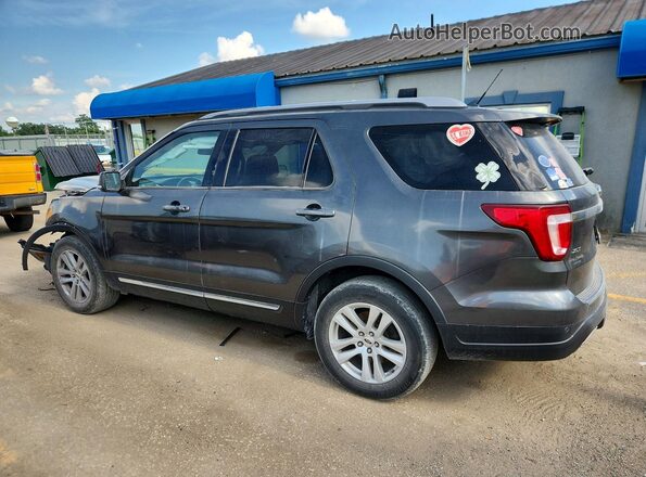 1FM5K8D86JGA88457 2018 FORD EXPLORER Gray Задня ліва чверть