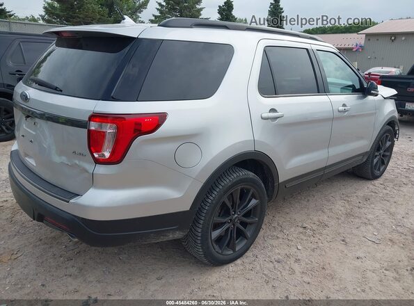 1FM5K8D86JGA96381 2018 FORD EXPLORER Silver Trasero derecho