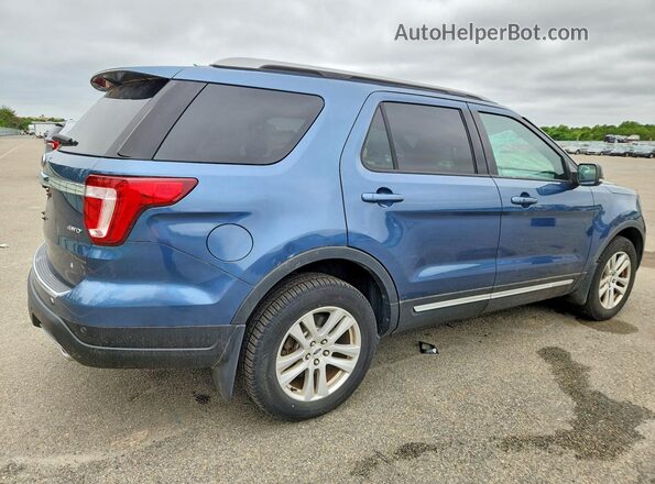 1FM5K8D86JGC38311 2018 FORD EXPLORER Blue უკანა მარჯვენა
