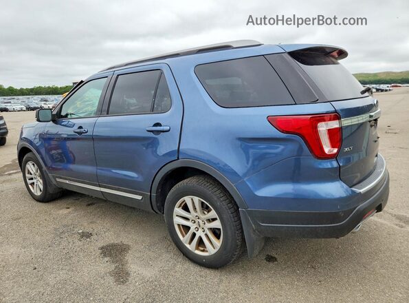 1FM5K8D86JGC38311 2018 FORD EXPLORER Blue უკანა მარცხენა