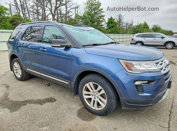 1FM5K8D86JGC38311 2018 FORD EXPLORER Blue წინა მარჯვენა