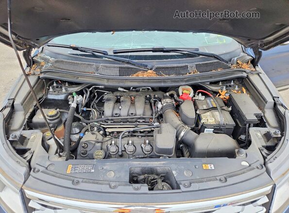 1FM5K8D86JGC38311 2018 FORD EXPLORER Blue ძრავის განყოფილების ხედი