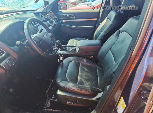 1FM5K8D86JGC38311 2018 FORD EXPLORER Blue წინა სალონის ხედი