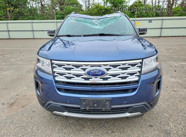 1FM5K8D86JGC38311 2018 FORD EXPLORER Blue წინა ხედი