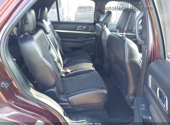 1FM5K8D86KGA06230 2019 FORD EXPLORER Maroon VIN sticker view