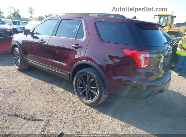 1FM5K8D86KGA06230 2019 FORD EXPLORER Maroon Rear left