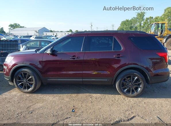 1FM5K8D86KGA06230 2019 FORD EXPLORER Maroon 360 interior view