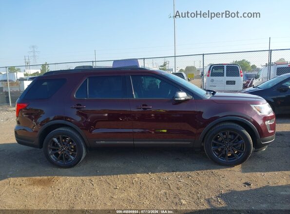 1FM5K8D86KGA06230 2019 FORD EXPLORER Maroon Rear interior view