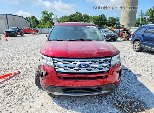 1FM5K8D86KGA59378 2019 FORD EXPLORER Burgundy Front view