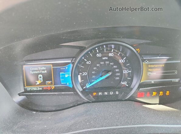 1FM5K8D86KGA59378 2019 FORD EXPLORER Burgundy Instrument cluster view