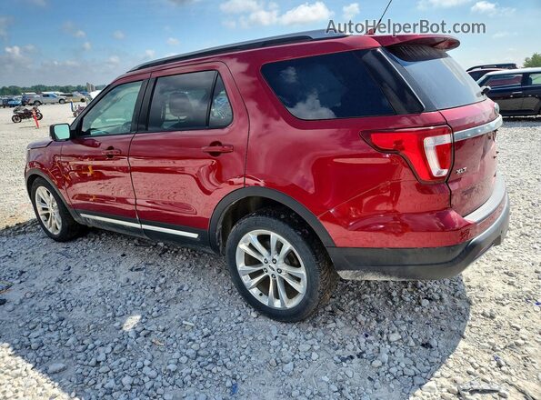 1FM5K8D86KGA59378 2019 FORD EXPLORER Burgundy Rear left