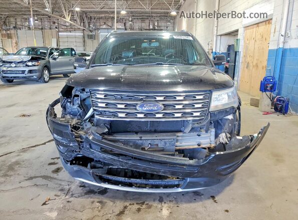 1FM5K8D87GGA05403 2016 FORD EXPLORER Black Front view