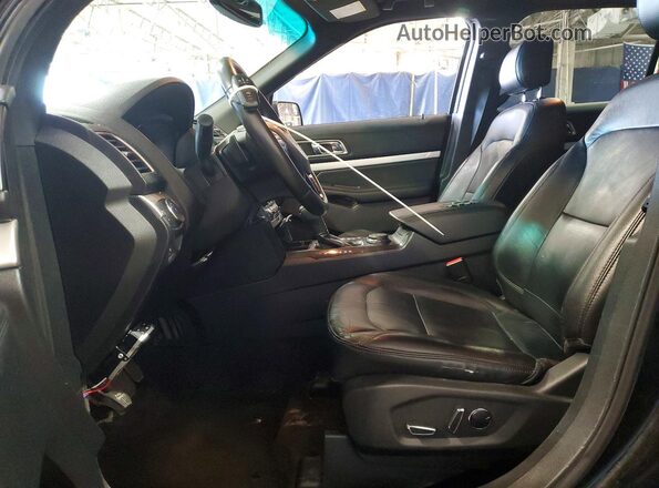 1FM5K8D87GGA05403 2016 FORD EXPLORER Black Front interior view