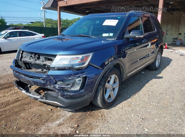 1FM5K8D87GGA22069 2016 FORD EXPLORER Blue Vista frontal