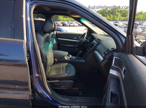 1FM5K8D87GGA22069 2016 FORD EXPLORER Blue Vista interior delantera