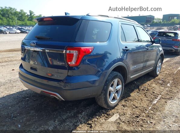 1FM5K8D87GGA22069 2016 FORD EXPLORER Blue Trasero derecho