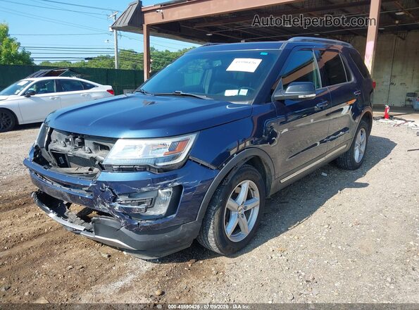 1FM5K8D87GGA22069 2016 FORD EXPLORER Blue Vista tres cuartos delantera izquierda