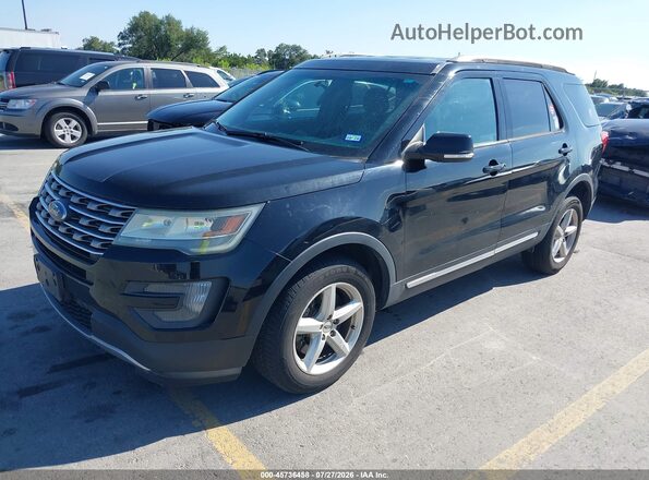 1FM5K8D87GGA26588 2016 FORD EXPLORER Черный Передняя левая четверть