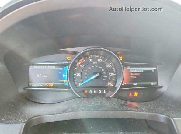 1FM5K8D87GGA31337 2016 FORD EXPLORER White Սարքավորումների վահանակի տեսք
